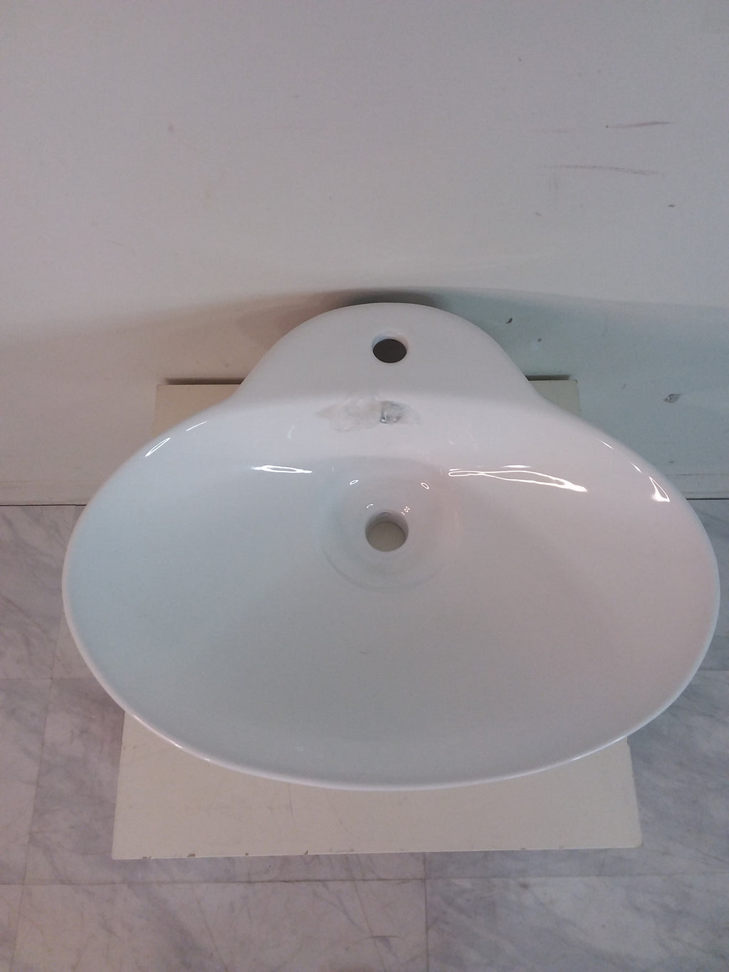 24" White Countertop Sink
