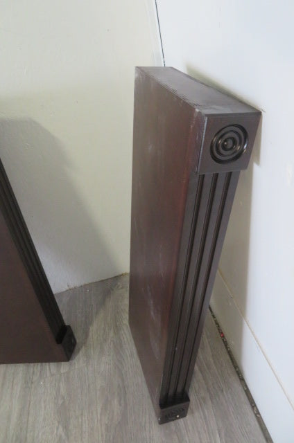 30" Brown Set of Columns (2)
