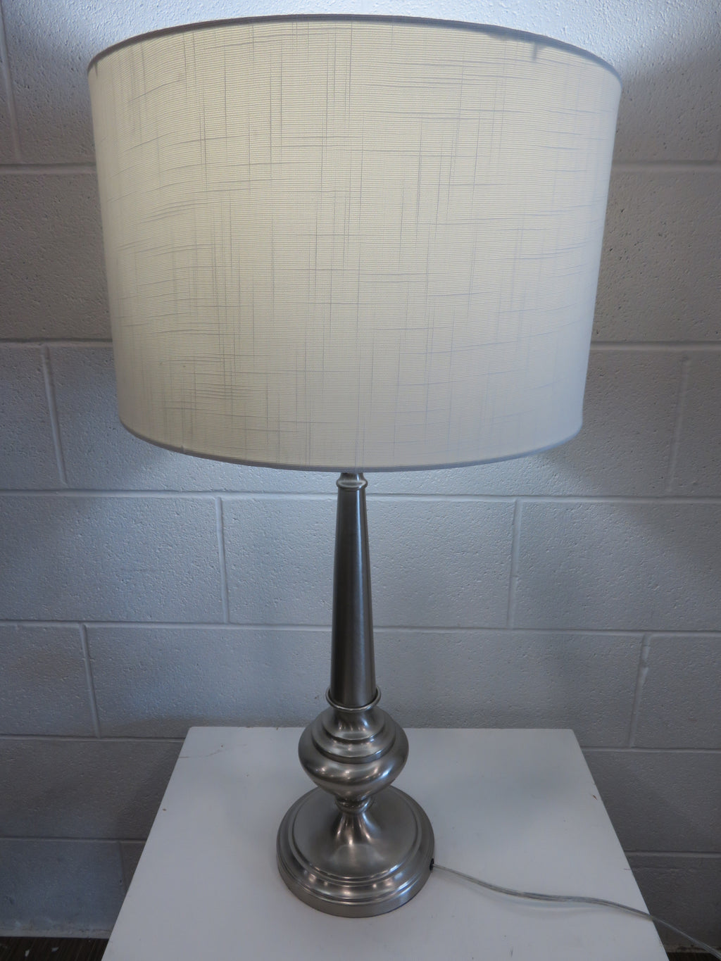 Table Lamp in Brushed Nickel