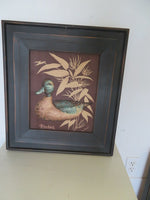 Framed Fabric Pintail Painting