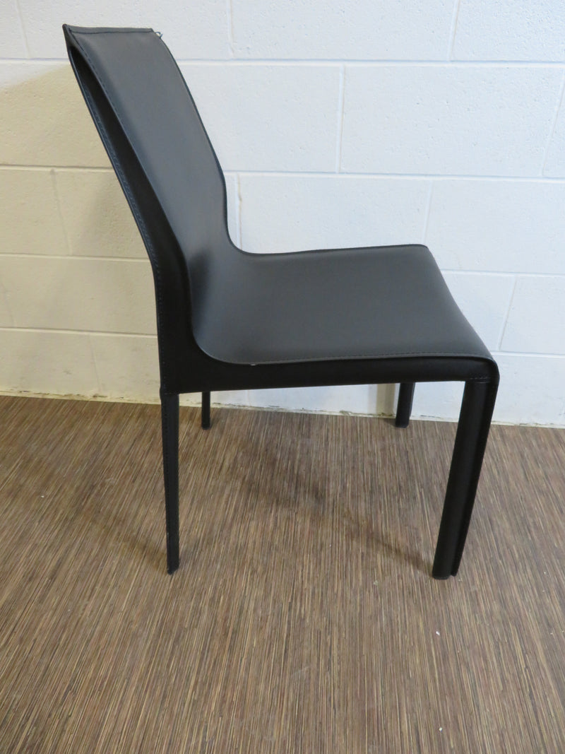 Premium Leather Chair in Black
