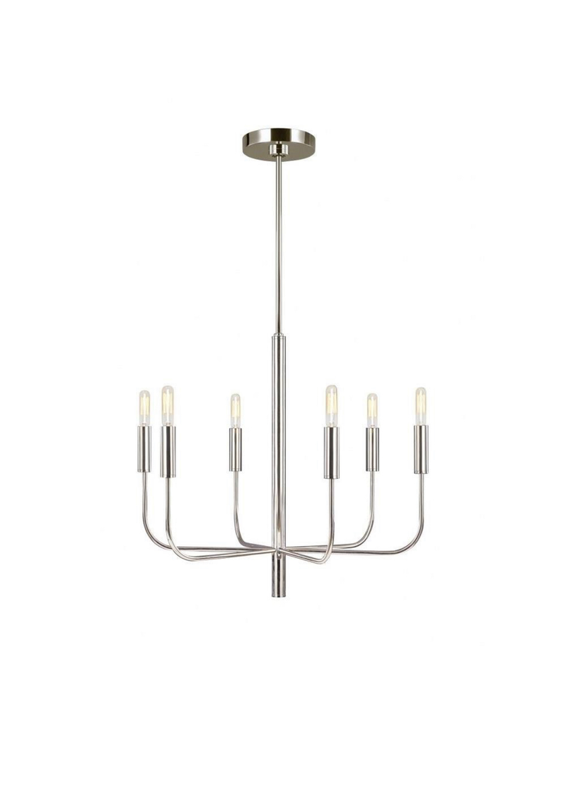 Generation Lighting-Brianna-6 Light Small Chandelier