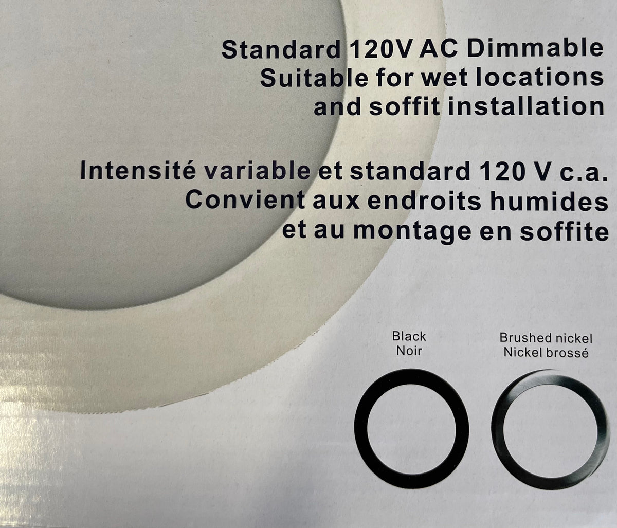 Ultra Thin LED Recessed Lighting 8" Black